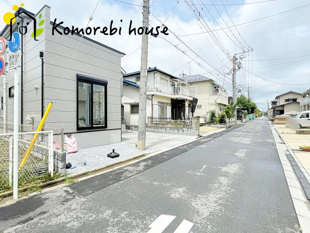 上尾市西宮下　7期　新築一戸建て　ケイアイグレース　01の前面道路含む現地写真|前面道路含む現地写真です