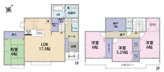 【間取り】 | 東広島市八本松飯田八丁目　戸建 |  東広島市八本松飯田八丁目　戸建　収納豊富