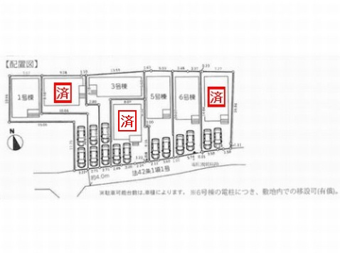 【区画図】 | 【仲介手数料０円】厚木市金田4期　新築一戸建て　全7棟 | 厚木市金田4期　新築一戸建て　全7棟