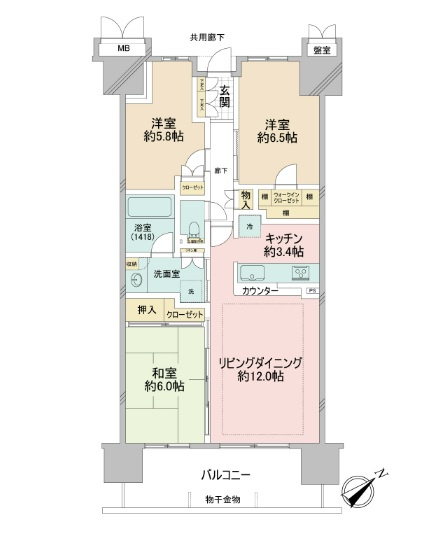 レジデントプレイス西葛西の間取り