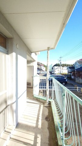 小山サンハイツのバルコニー