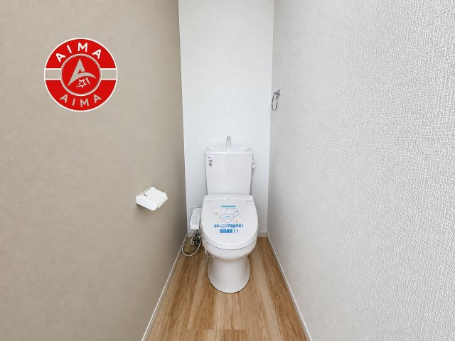 福岡市早良区野芥8丁目第4-1棟（1号棟）　のトイレ|トイレ・ウォシュレット付。快適で衛生的な洗浄機能付温水シャワートイレです。