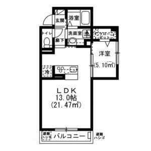 ソレイユ調布の間取り|間取りです。