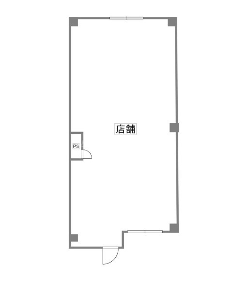 アメニティ淡路 貸店舗・事務所の間取り