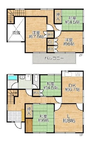 【間取り】 | 神和台３丁目　中古戸建