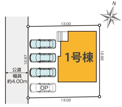 新築一戸建て 入間市小谷田の区画図