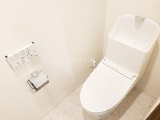 シエル豊島のトイレ|温水洗浄機能付きトイレです