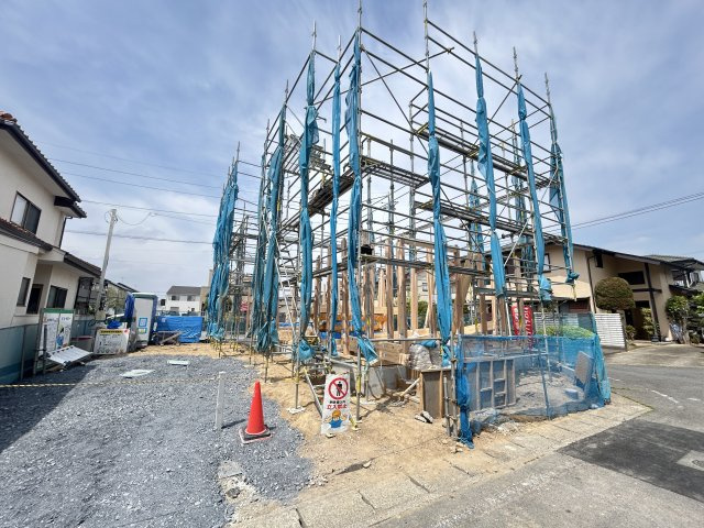 新築　前橋市上新田町の外観|現地写真　2026年7月完成予定！類似物件のご内覧等、お気軽にお問合せください♪　