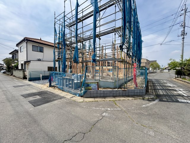 新築　前橋市上新田町の前面道路含む現地写真|現地写真　北側接道幅員約4.0ｍ　南側接道幅員約4.0ｍ