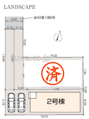 【新築分譲住宅】ふじみ野市駒西２丁目の区画図