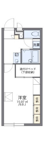 レオパレス一本杉の間取り