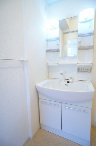 ビスキー　ローズの洗面所|コンパクトで使いやすい洗面所