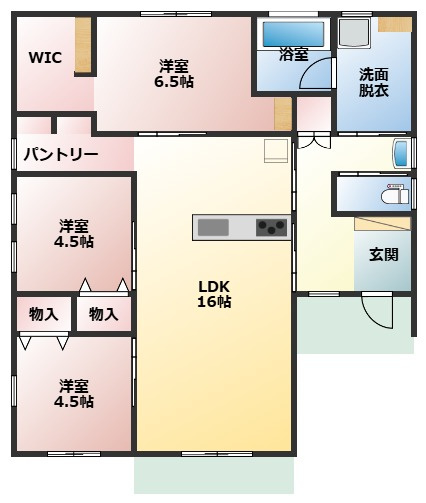 北諸県郡三股町大字樺山の新築一戸建の間取り