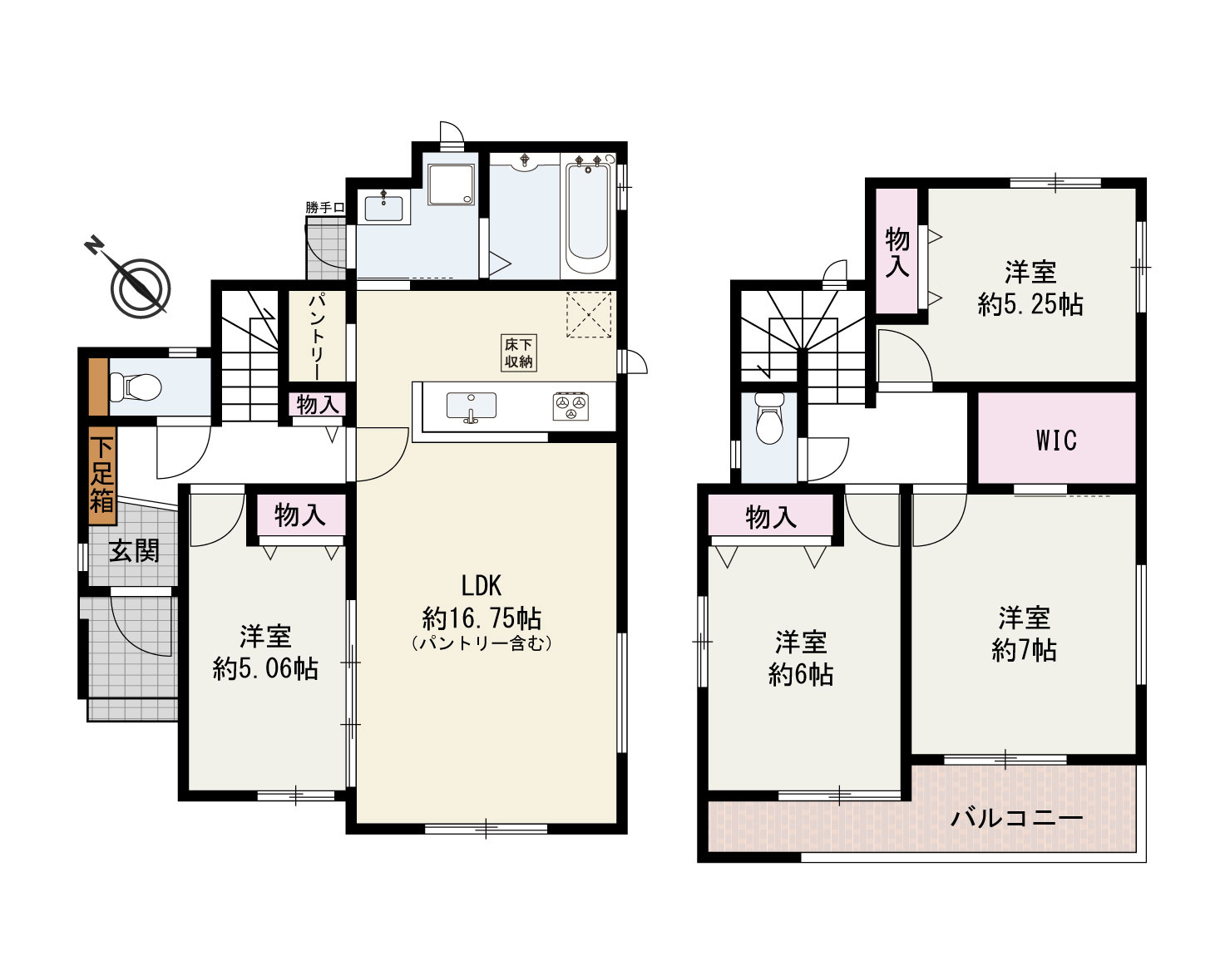 忠岡町忠岡南2丁目新築戸建（A号地）の間取り