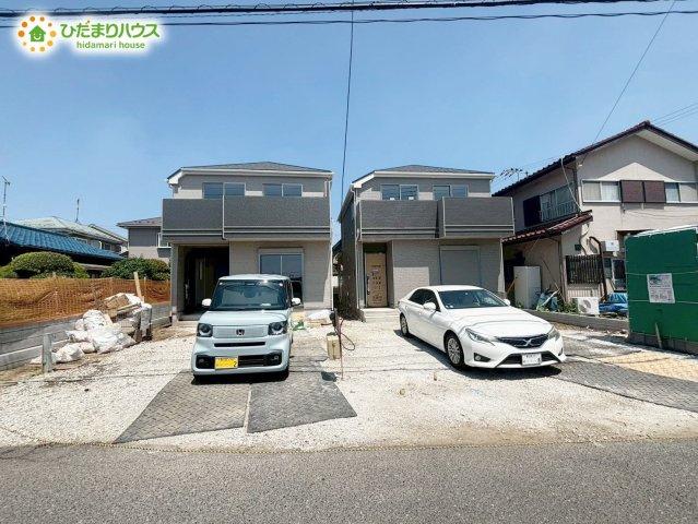 野田市山崎2071番　新築戸建　B号棟の駐車場|2台分可能な駐車スペース(^^)/（車種により異なります。）