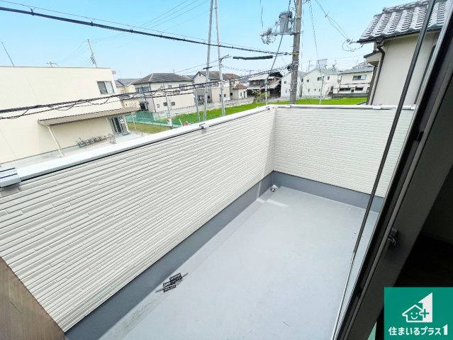 加古川市野口町野口　第14期　新築一戸建てのバルコニー|日当たりのよいバルコニー！お部屋が開放的に！