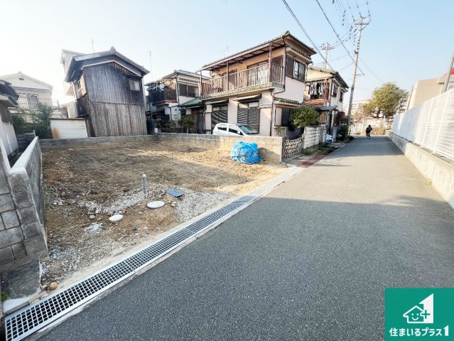 加古川市野口町野口　第14期　新築一戸建ての前面道路含む現地写真|周辺は落ち着いた街並みの住宅地！子育てがしやすい住環境です！まだ未完成ですが、現地でしかわからない事もございます。是非一度ご覧ください。