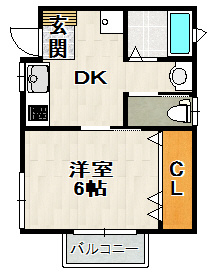 ナウハウス山本西の間取り