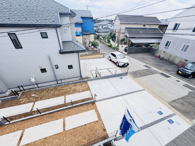 松戸市八ヶ崎7丁目新築戸建【八ヶ崎小学校:4分】の展望|バルコニーより南側眺望・日当たり良好♪