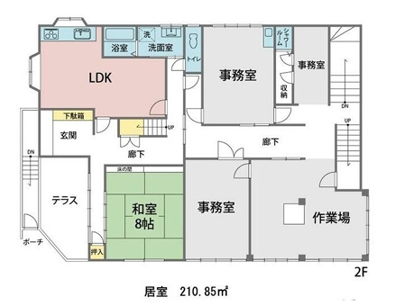守口・金田ビルの区画図