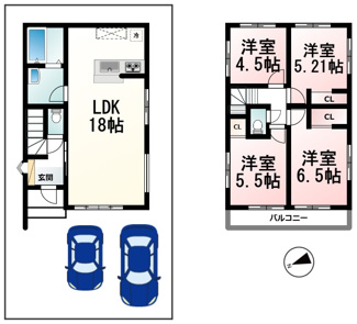 【間取り】 | 守山市岡町　1期1号地