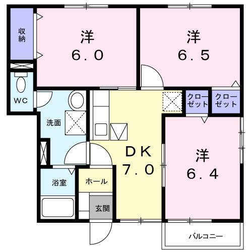 エクセル　　十市の間取り|間取図