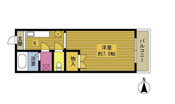 クレインハイツの間取り