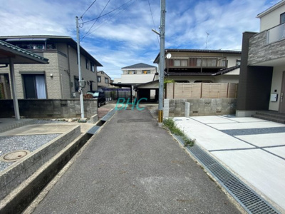 【前面道路含む現地写真】 | 守山市岡町　1期２号地