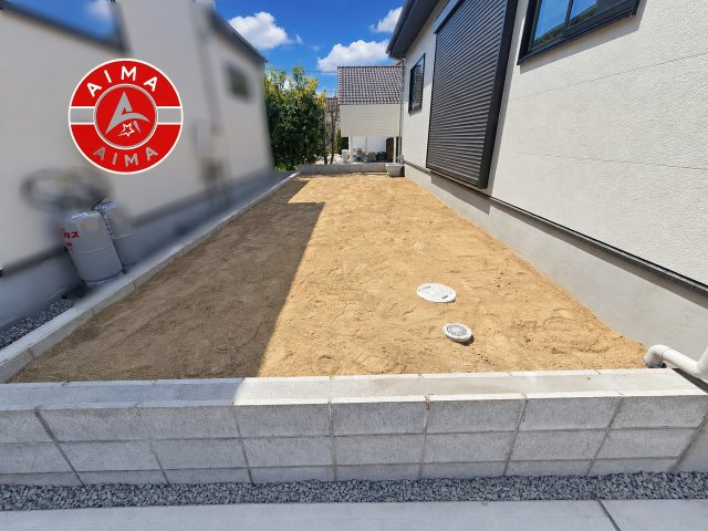 古賀市今の庄１丁目第5-2棟（1号棟）　の庭|お庭で自由な時間を過ごせます。