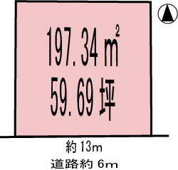 各務原市鵜沼朝日町５丁目の土地図