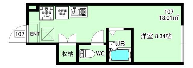 コートハウス桜川の間取り