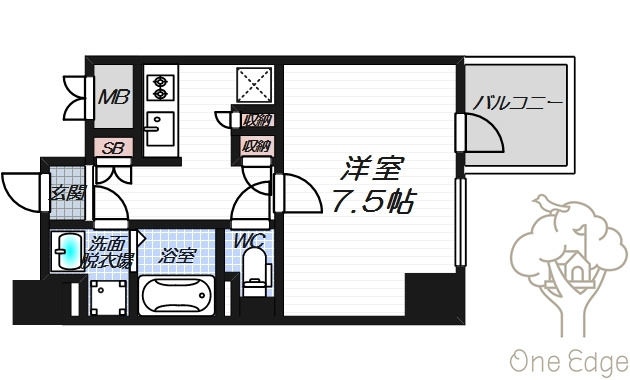 フジマン北梅田の間取り