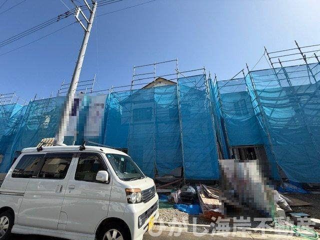 平塚市御殿4丁目　新築戸建　全５棟の外観|4月18日撮影　建築中　現地外観