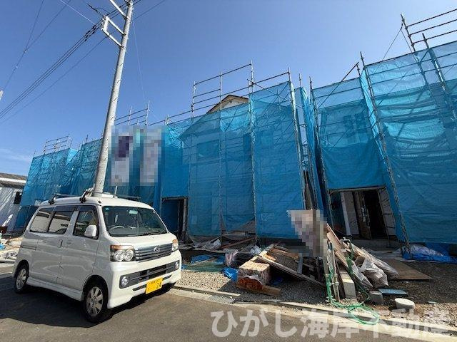 平塚市御殿4丁目　新築戸建　全５棟の外観|4月18日撮影　建築中　現地外観