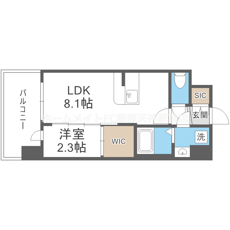セレニテ十三ミラクの間取り