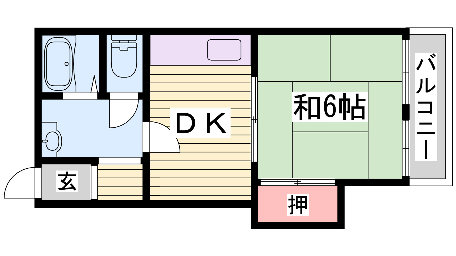 プレジデントふくながの間取り