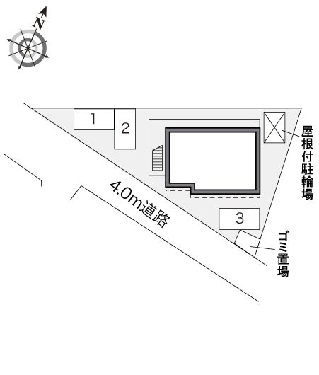 レオパレスとののいりの区画図