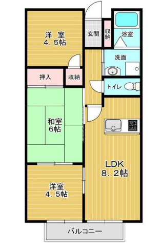 グランビューMの間取り