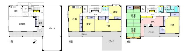 小田原市浜町４丁目(Ｃ)(戸建・湘南ビル)の間取り|A戸建間取