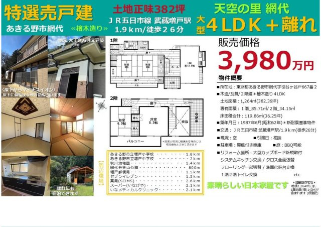 あきる野市網代　中古戸建のその他