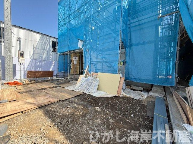 平塚市御殿4丁目　新築戸建　全５棟の駐車場|4月18日撮影　工事中  駐車スペース