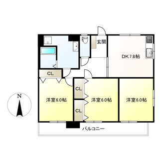 【間取り】 | サザンハイツ | 【サザンハイツ】