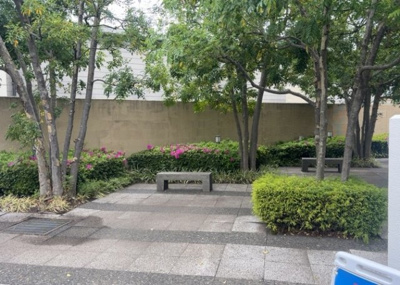 【中庭】 | レクセルガーデン相模原 | 中庭（パティオ）とは、一つの建築物の内部に設けられた、壁などで囲われている庭のことを指します。コの字型、ロの字型が主流ですが、L字型の中庭もあります。最近では、インテリア性の高さからも人気があります。
