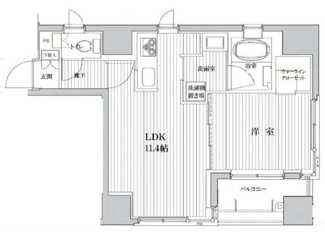 【間取り】 | ジュイール東京八丁堀 | 間取りです。