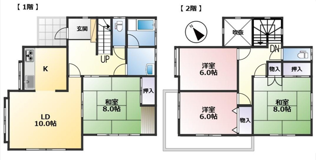 【間取り】 | 山武市木原　中古戸建