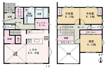 和歌山市次郎丸の間取り
