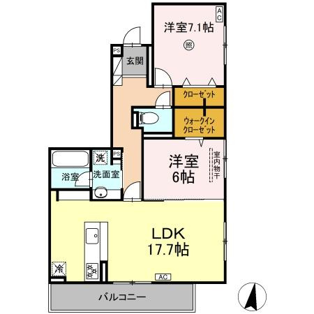 Sinfaria六本松の間取り