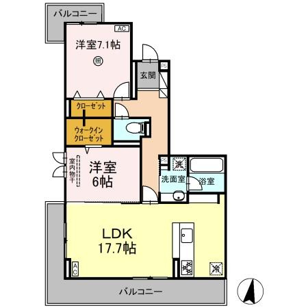 Sinfaria六本松の間取り