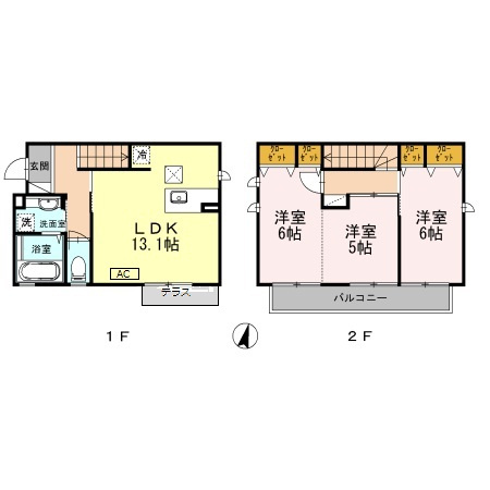 摂州打出住の間取り