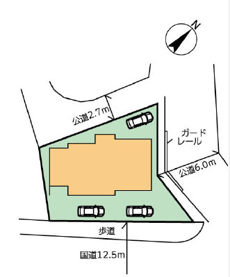 小田原市東町5丁目　新築戸建　全1棟1号棟の区画図